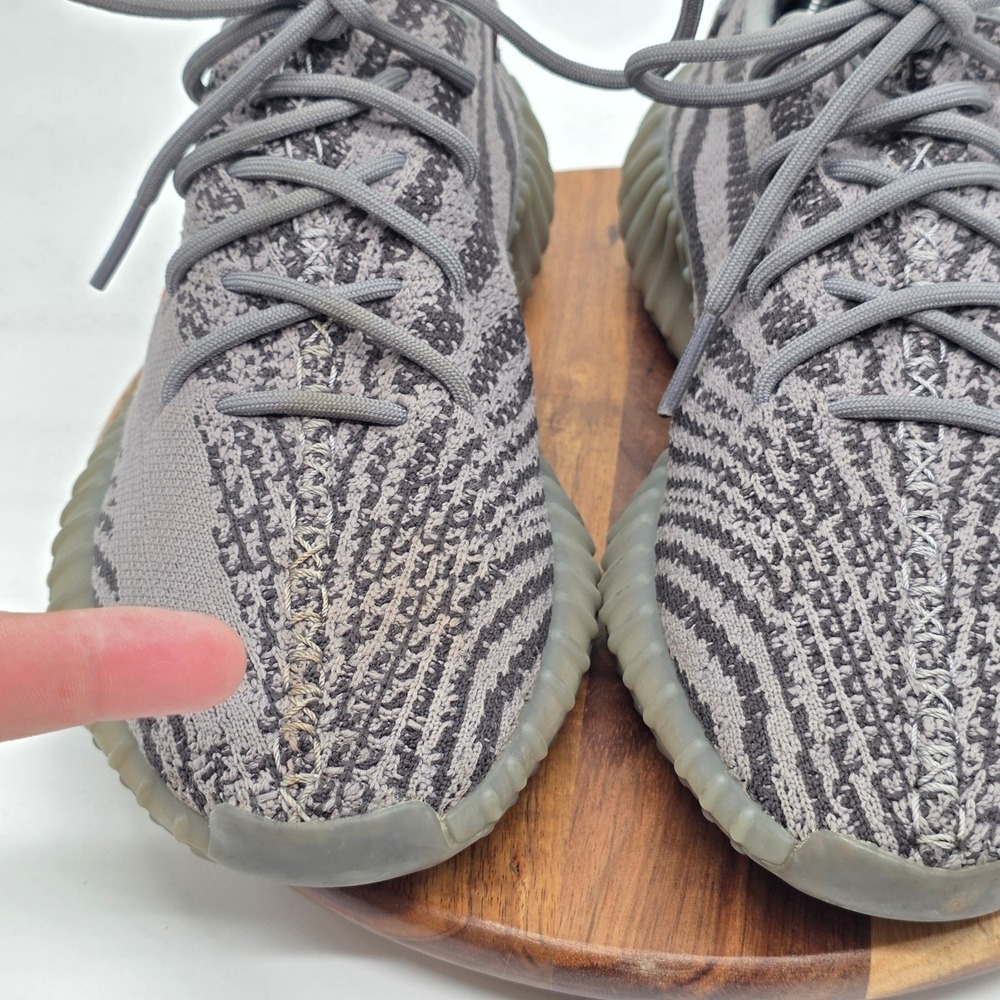 Adidas Yeezy Boost 350 V2 Beluga 2.0 Grey Orange AH2203 Men's Size 8.5 OGs - Picture 6 of 11